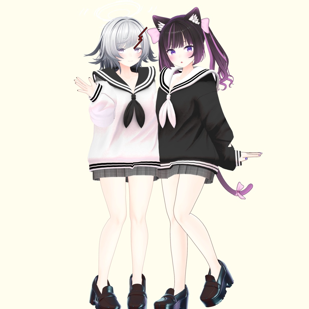 【RSよそのこ衣装】すくーるすたいる for あのん/むろむ