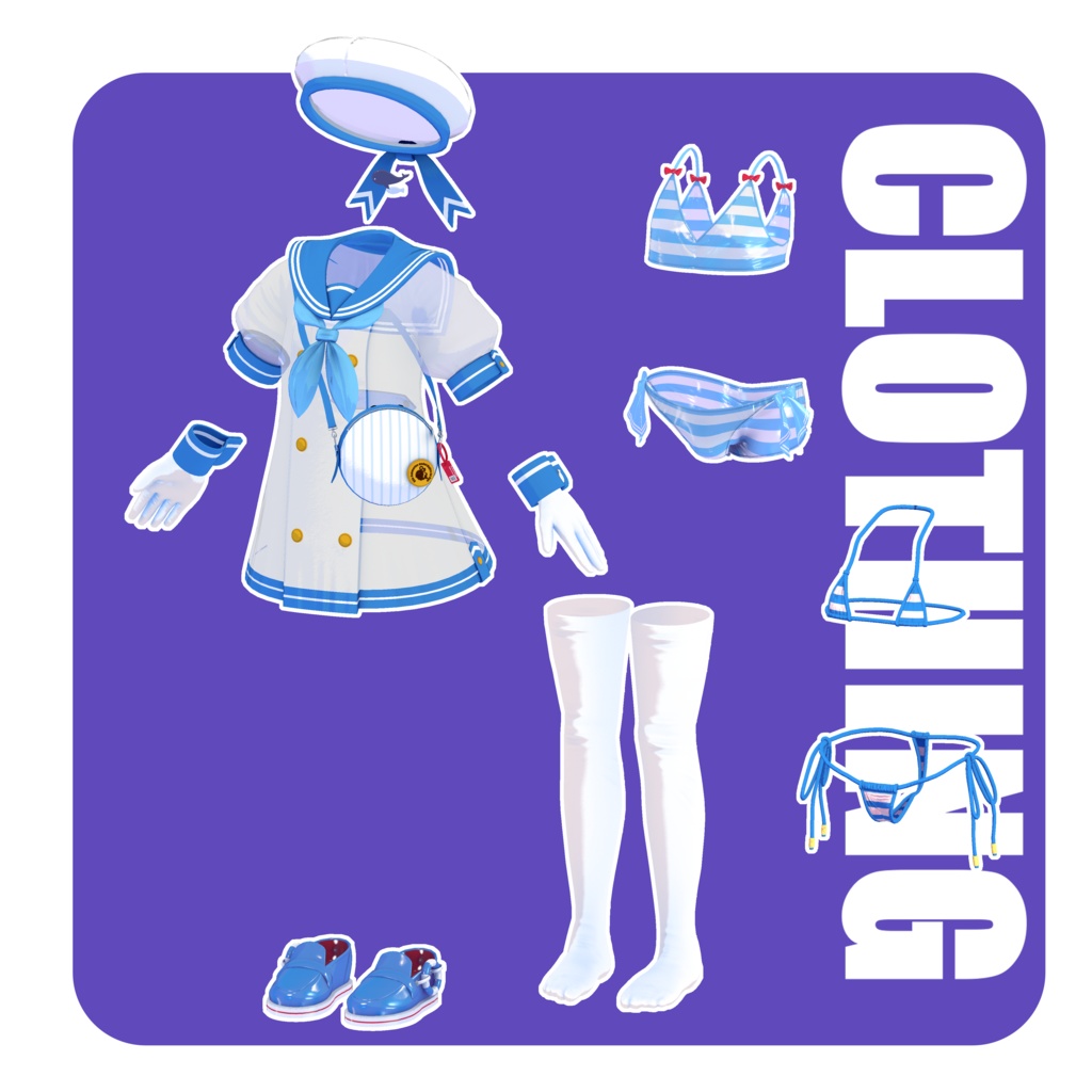 くじらのくぅ-Kuu-【オリジナル3Dモデル】