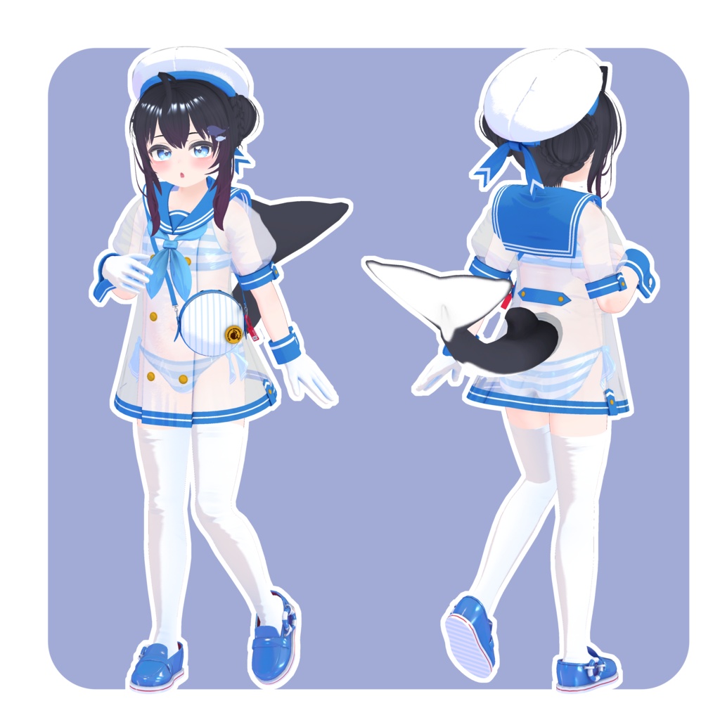 同人ゲーム向け3Dモデル【くぅ-Kuu-R18】 缩略图 2