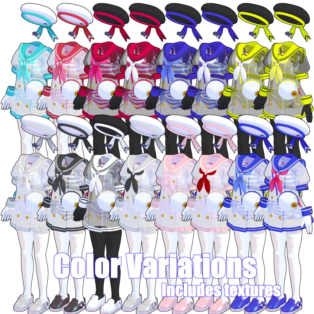 同人ゲーム向け3Dモデル【くぅ-Kuu-R18】 缩略图 4