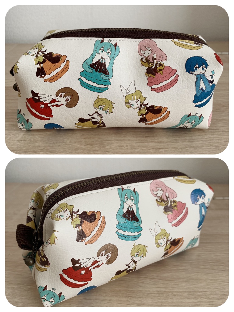 クリプトン一家×マカロン合皮ポーチ