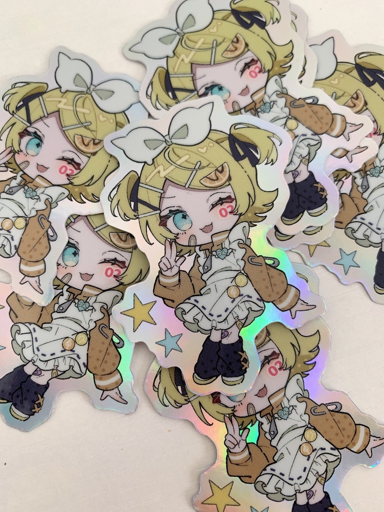 ステッカー(ミク、鏡音、テト)