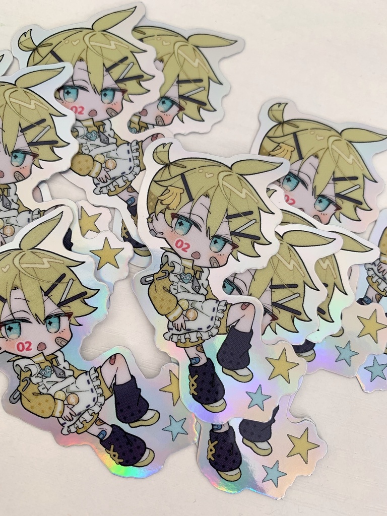 ステッカー(ミク、鏡音、テト)