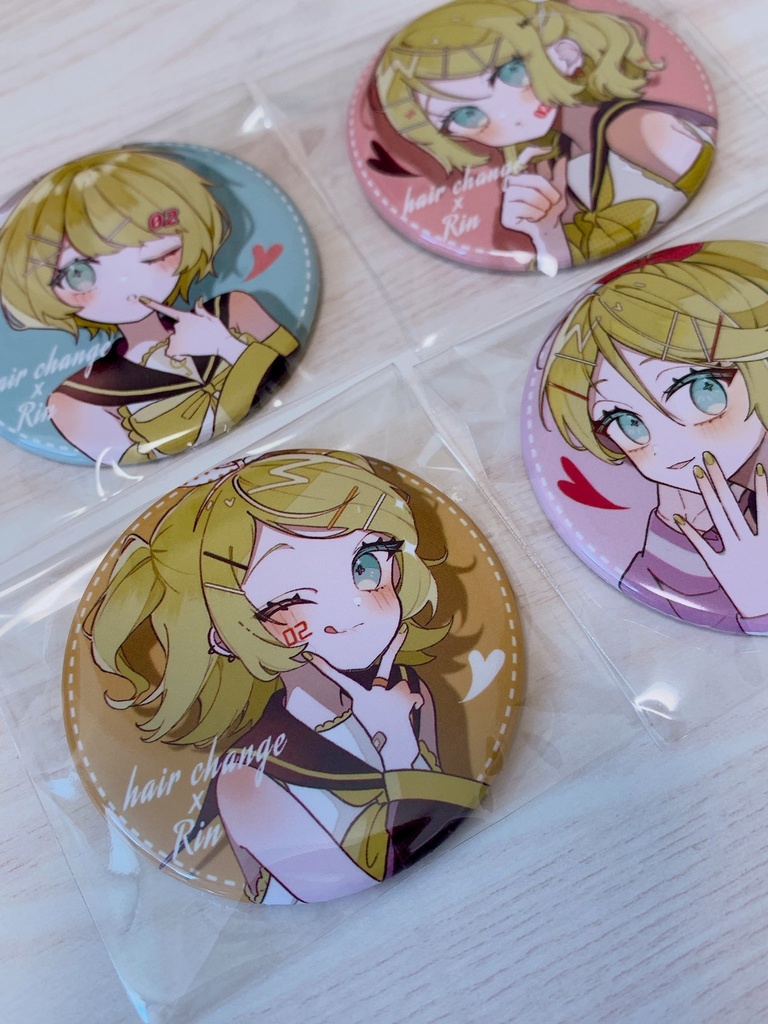 ヘアチェンジミクリン缶バッジ