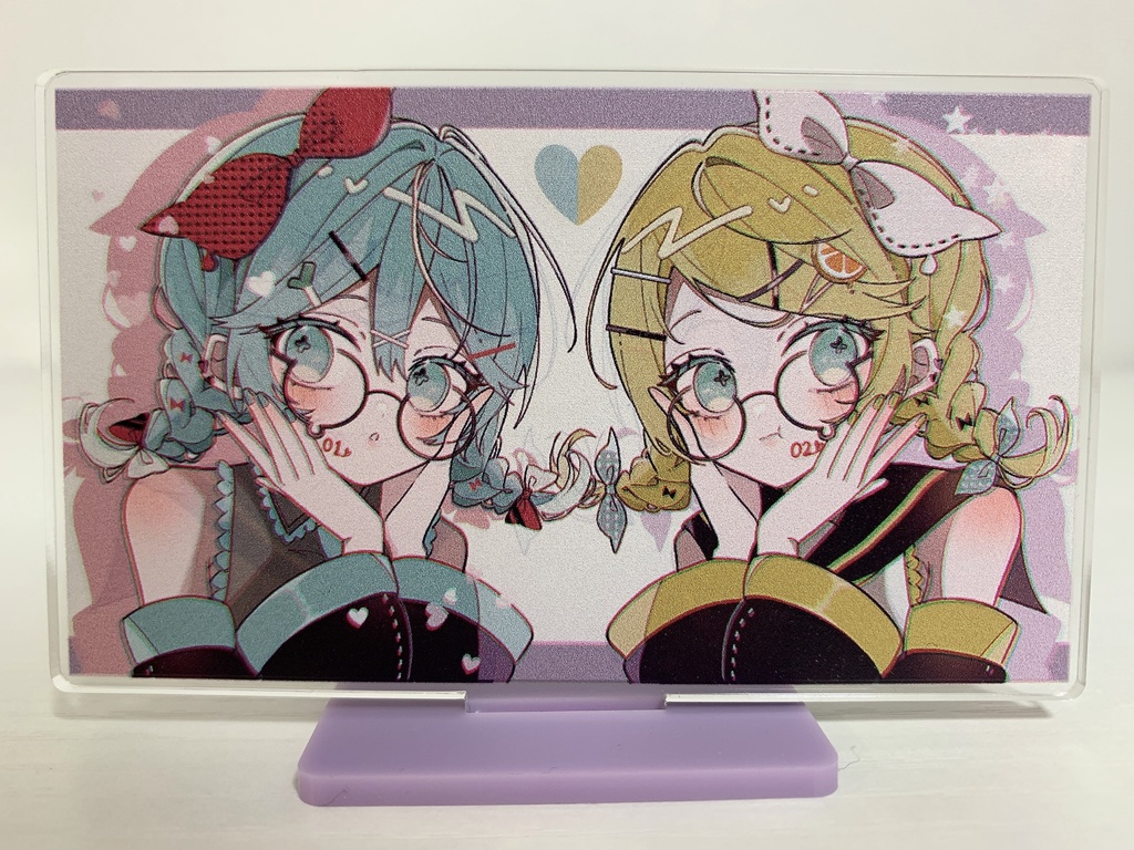 ミク＆リン両面アクスタ