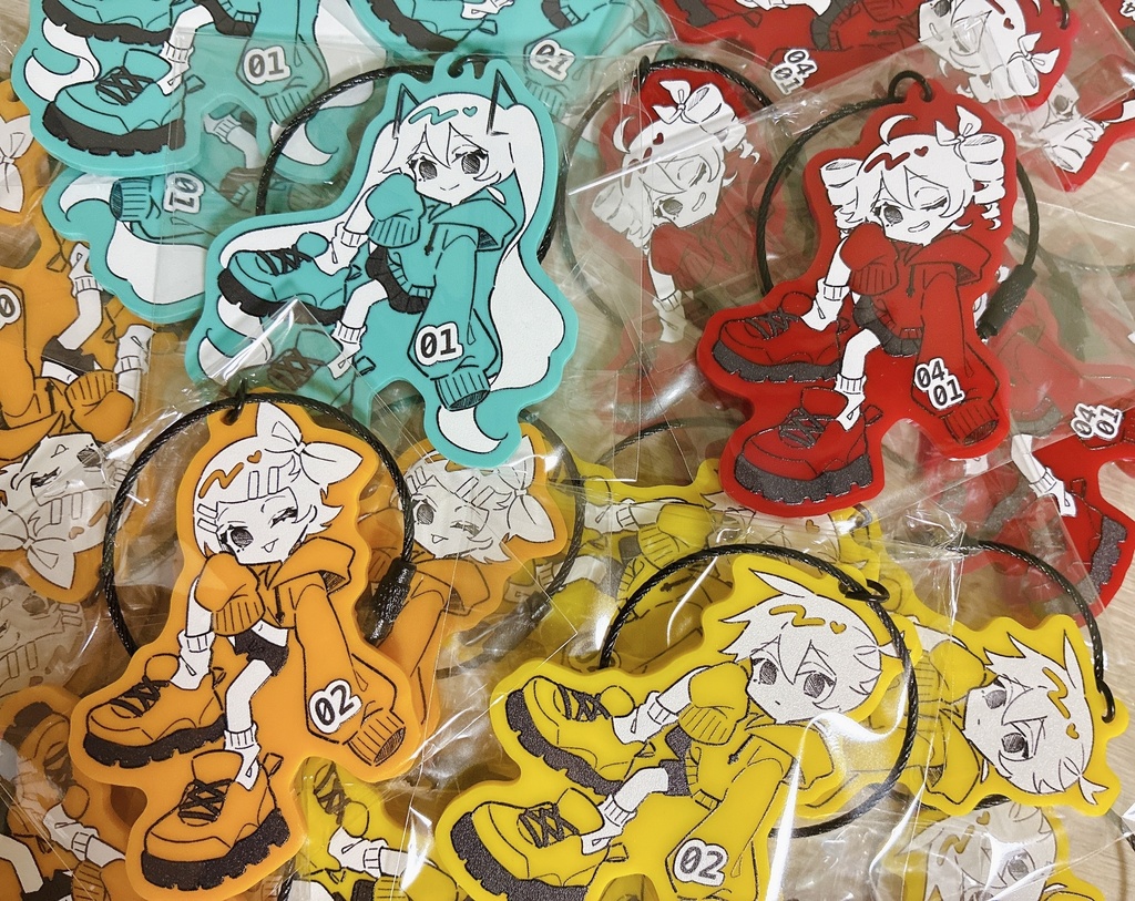 ※受注生産※ミクテトリンレンのカラーキーホルダー