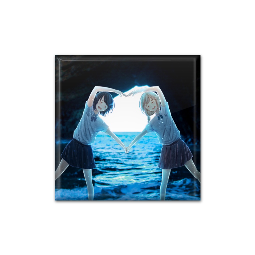 集夏　缶バッチ(洞窟)