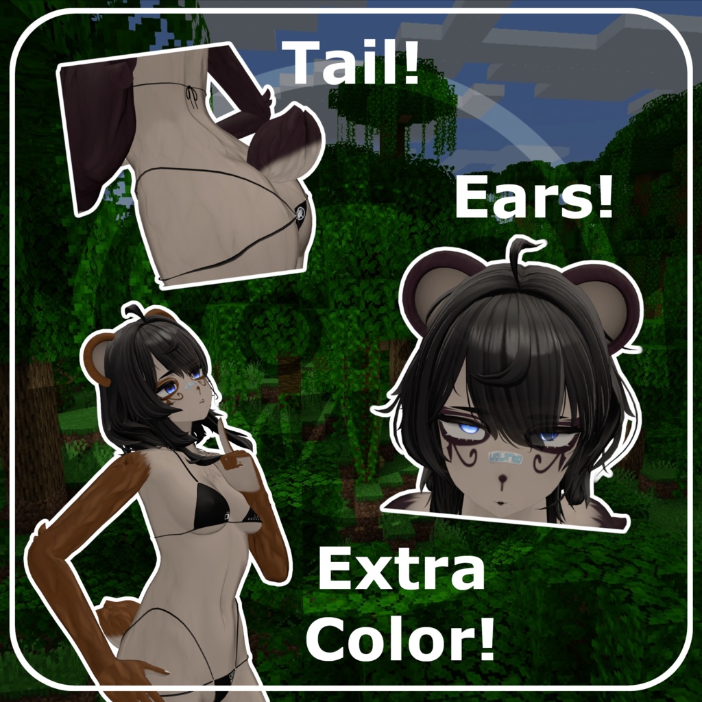 Panda Uruki - Texture + Animal Parts