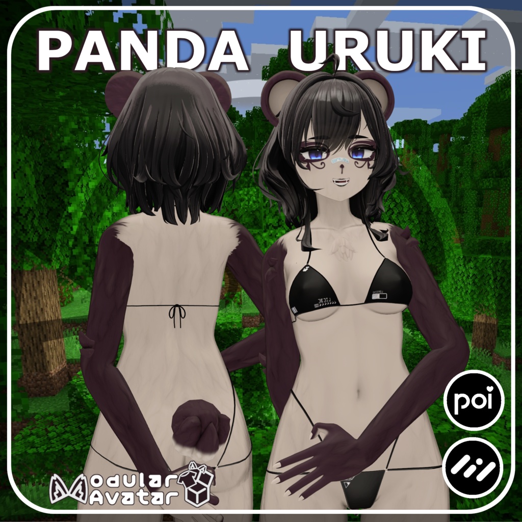 Panda Uruki - Texture + Animal Parts