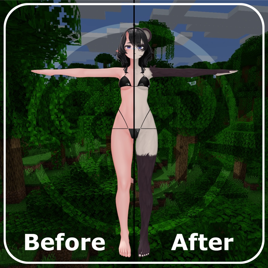 Panda Uruki - Texture + Animal Parts