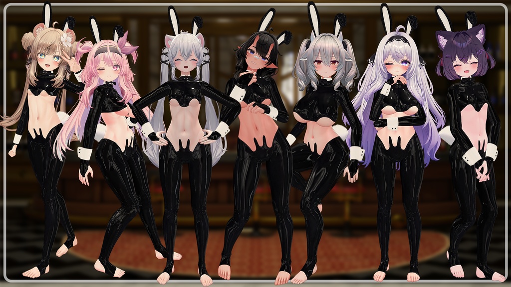 Feisty Bunny 🐇 Latex Reverse Bunny Suit 🐇8 avatars