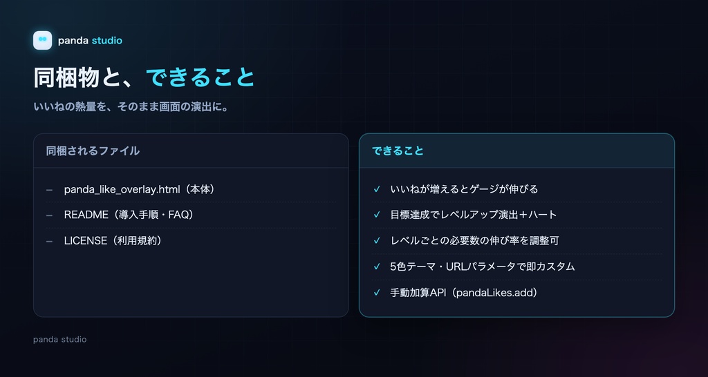 【OBSに置くだけ】いいね連動レベルゲージ LIKE GAUGE|全6色・Streamer.bot/TikFinity対応(EN OK)