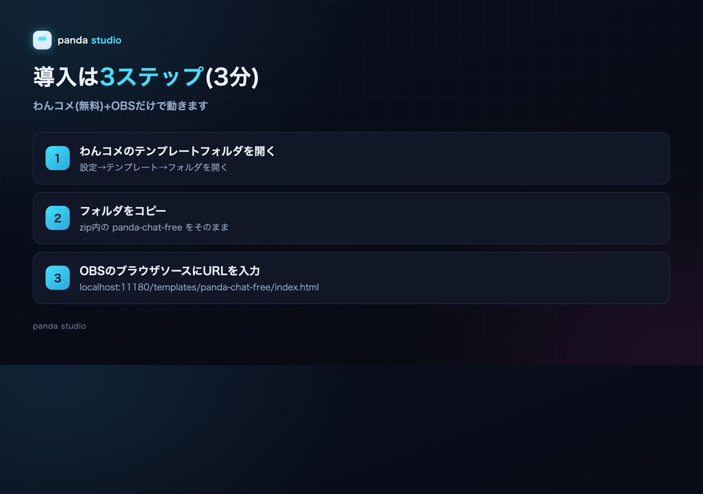 【無料】わんコメ用 動くコメント欄テーマ お試し版|初見バッジ・スパチャ表示・ぽよんと登場【OBS/商用可】