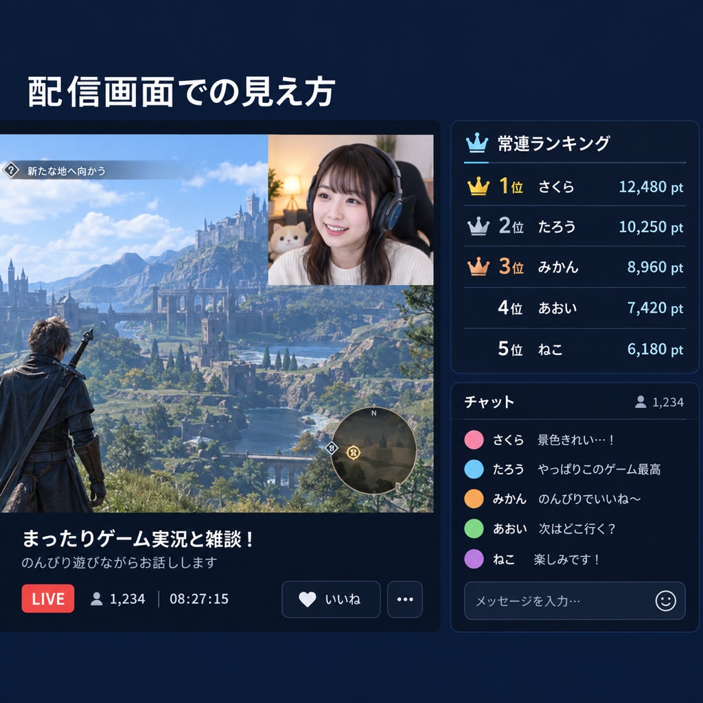 【OBSに置くだけ】常連ランキング 全24テーマ|明るい配信画面用9テーマ/Twitch直結・わんコメ対応・コメント数の多い視聴者を自動集計【商用可】