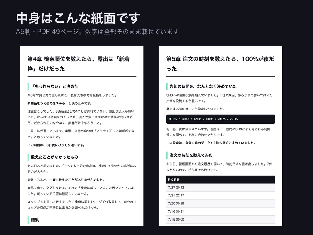 【技術書】測ってから作る|AIで33商品つくって売れたのは4つだった 実測スクリプト5本つき