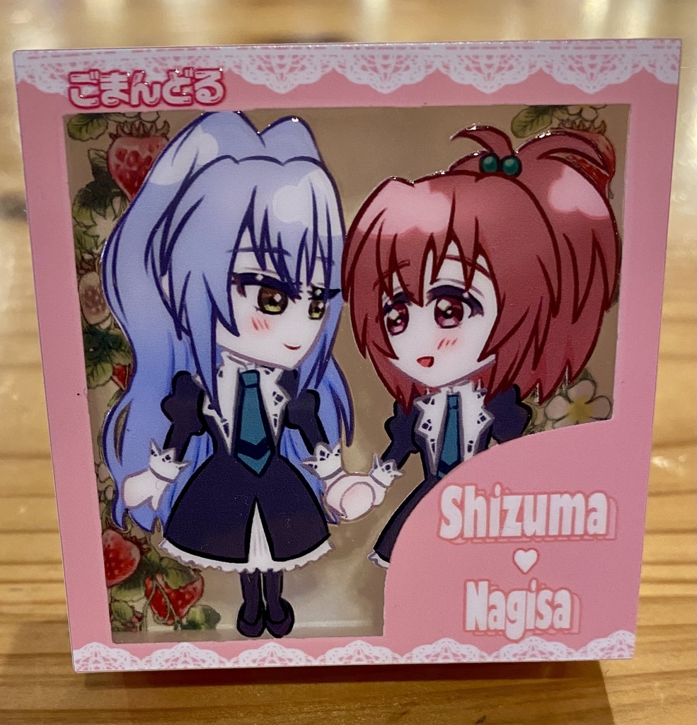 静渚ねん◯ろいど風ミニアクリルブロック