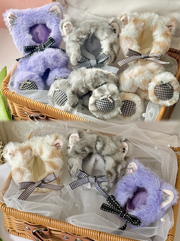 【10〜12cmぬいサイズ】earring cat 2way 着ぐるみ