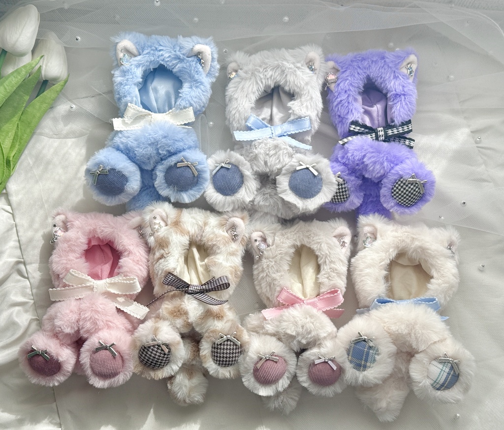 【10〜12cmぬいサイズ】earring cat 2way 着ぐるみ