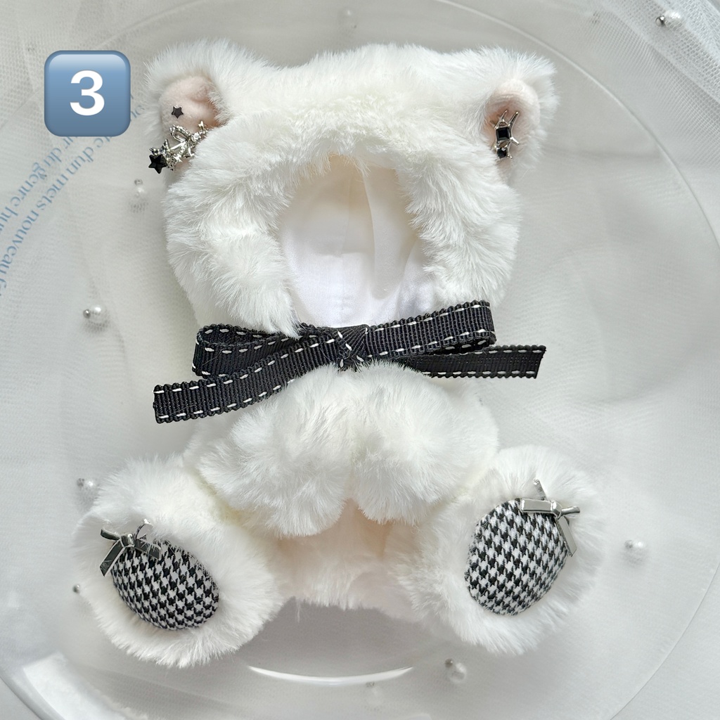 【10〜12cmぬいサイズ】earring cat 2way 着ぐるみ