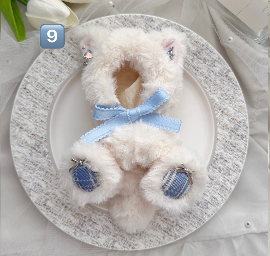 【10〜12cmぬいサイズ】earring cat 2way 着ぐるみ