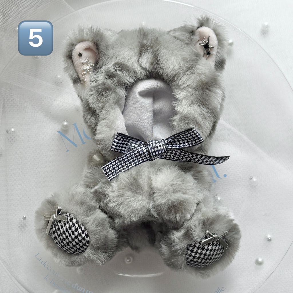 【10〜12cmぬいサイズ】earring cat 2way 着ぐるみ