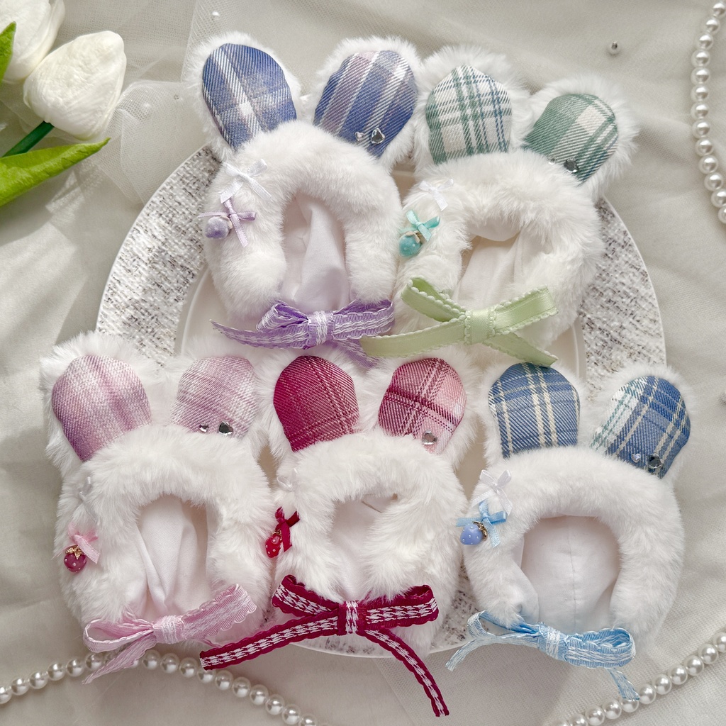 【10〜12cmぬいサイズ】strawberry bunny hood