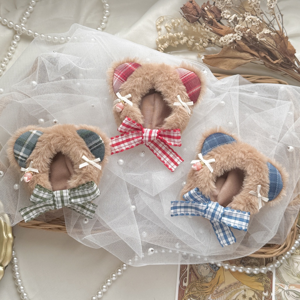 【10〜12cmぬいサイズ】Choco Berry Bear hood