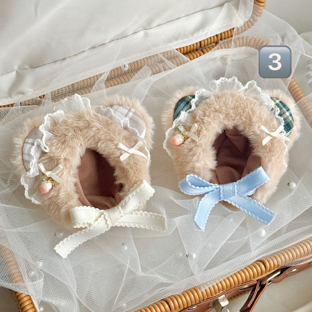 【10〜12cmぬいサイズ】Sweet Choco Berry Bear hood