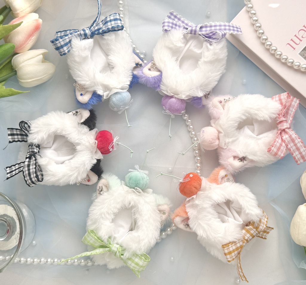 【10〜12cmぬいサイズ】Cream soda cat hood