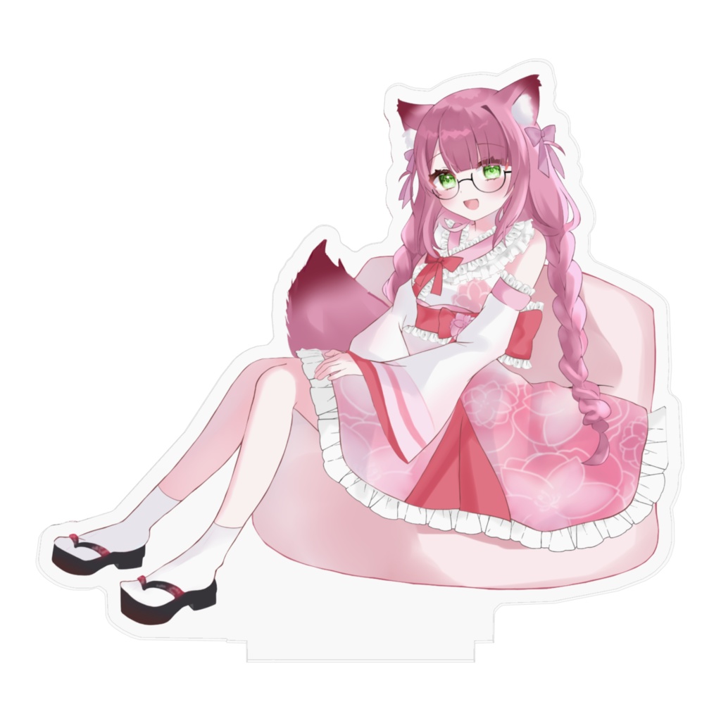 しだれ桜花 見守りアクリルフィギュア