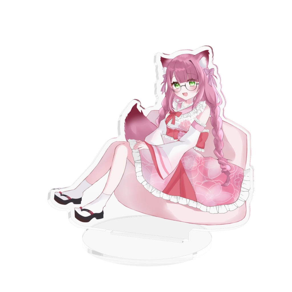 しだれ桜花　見守りアクリルフィギュア