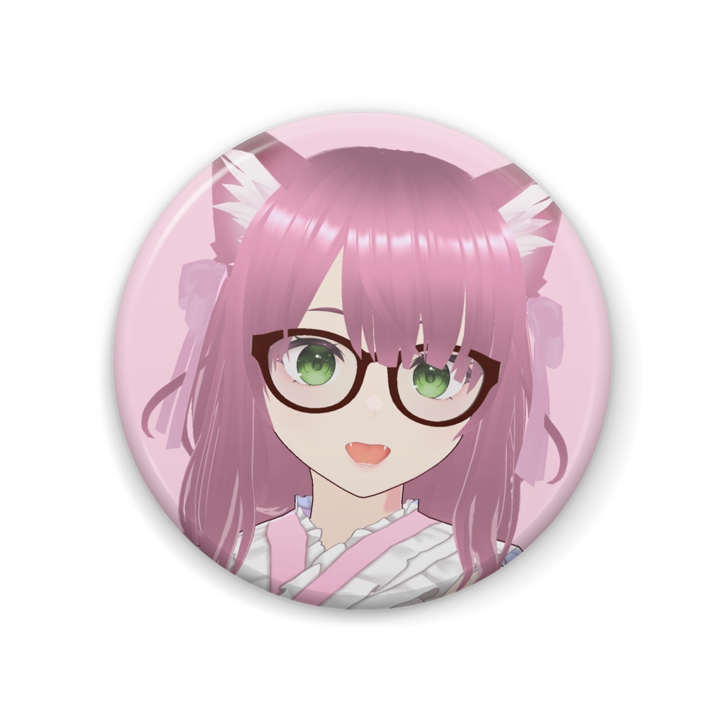 しだれ桜花　缶バッジ