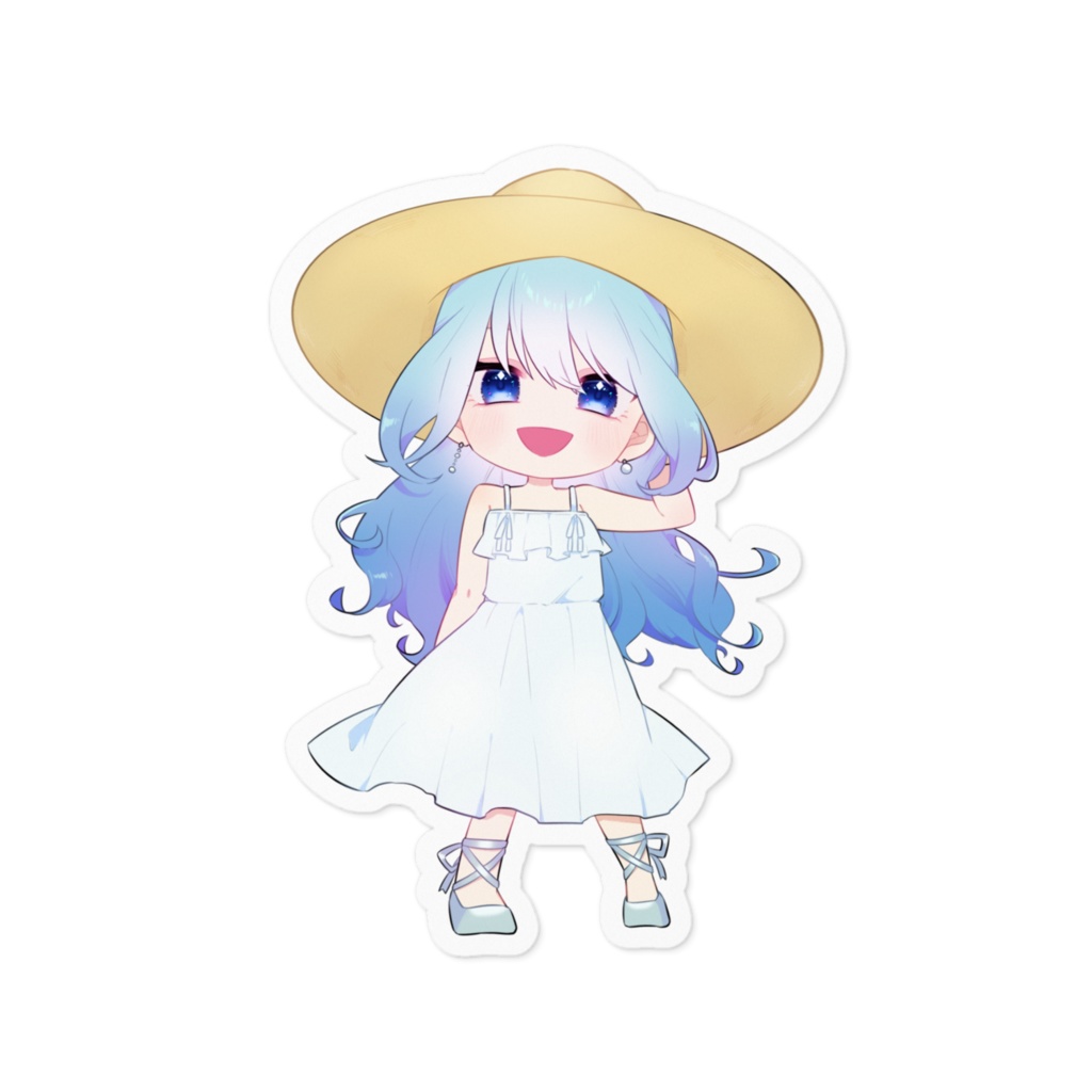 【活動2周年記念オリジナルグッズ】らむね 夏服ver. ステッカー