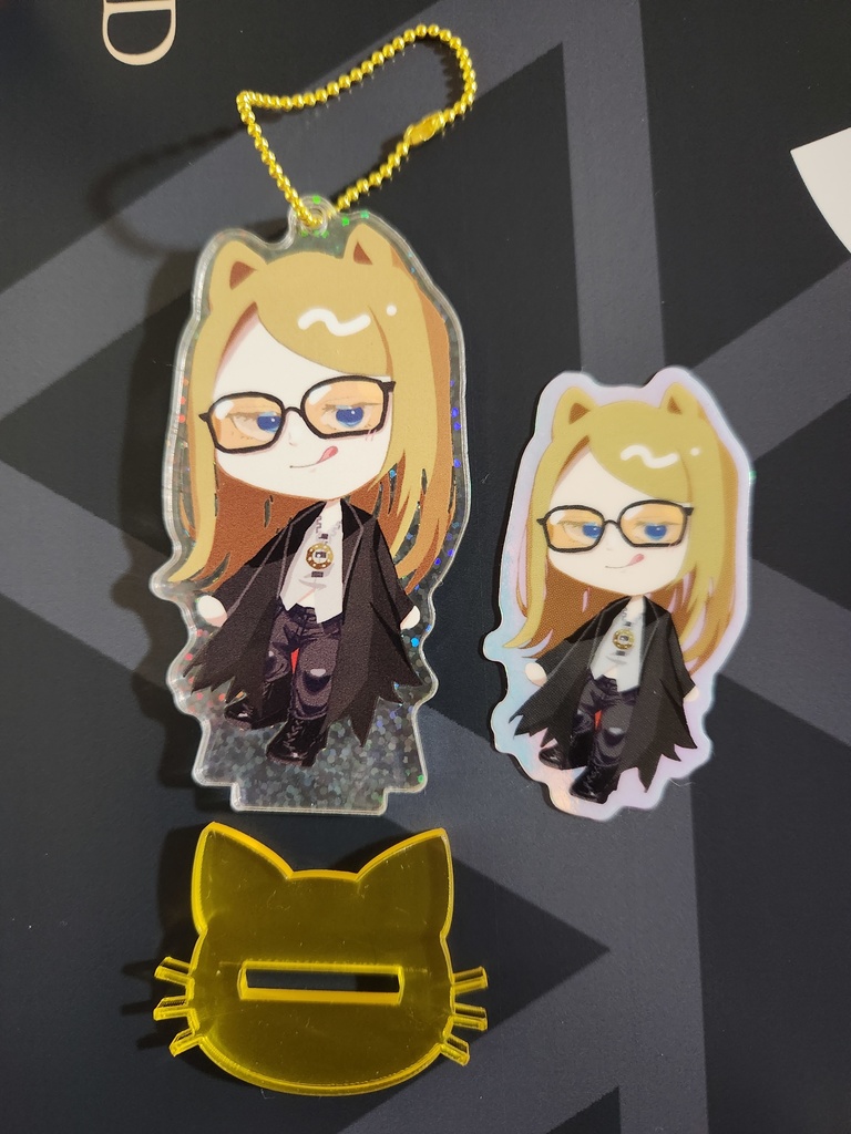 おでかけアクリルスタンドねこテス