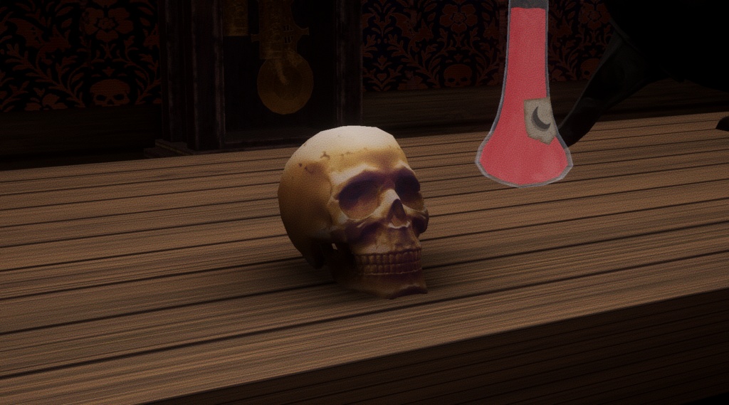 【無料 FREE】頭蓋骨 スカル SKULL for VRChat, Unity