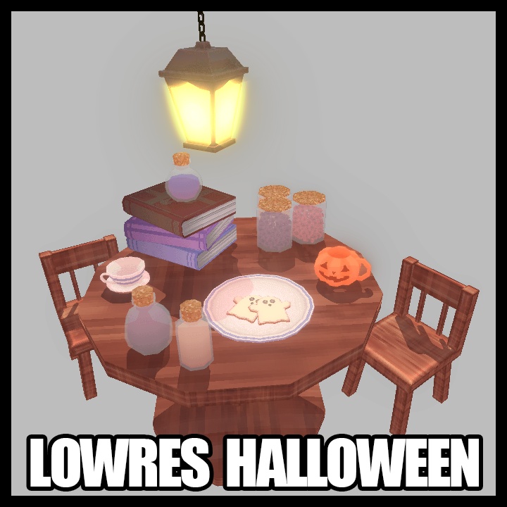 ハロウィンレトロカフェプロップ　Halloween Retro Prop Pack (Unity)