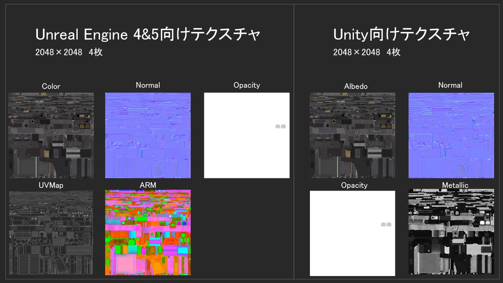 【オリジナル3Dモデル】グロック風カスタムハンドガン