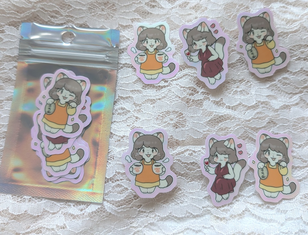 ねこままのオーロラシール