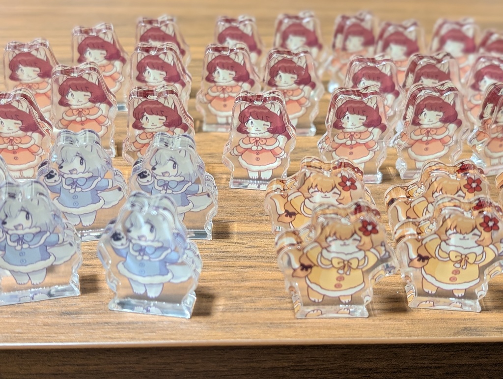 クリスマス抽選会応募者全員サービス用ミニ自立アクスタ