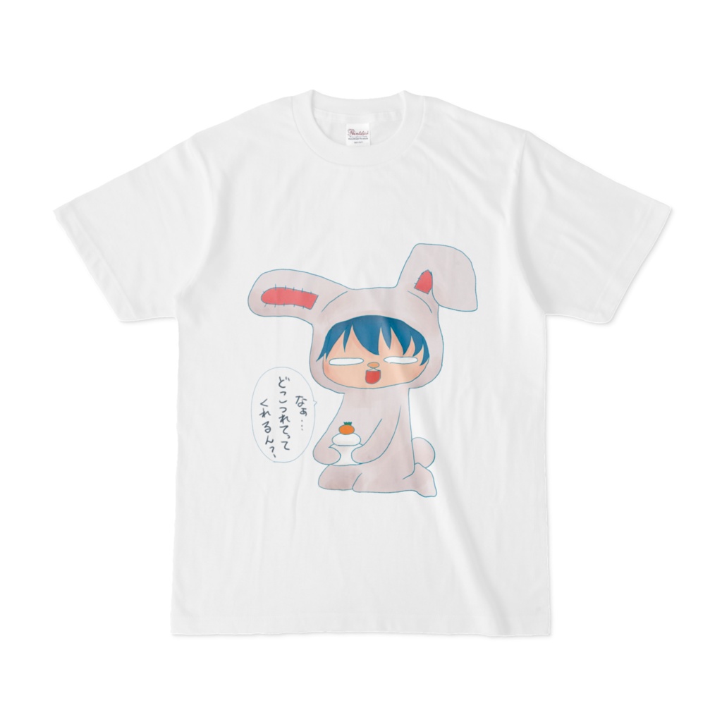 はるうさ鏡餅Tシャツ/しろてぃー