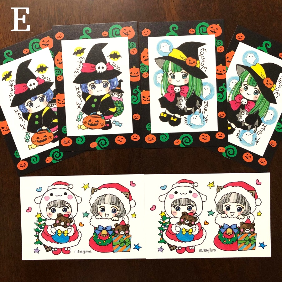 山田雨月作品オマージュ ポストカードセット ★Aのみ再販(12/19~12/31 なくなり次第終了)