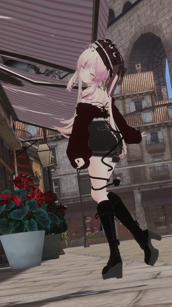 【8アバター対応】Back lace up classic【VRChat想定】