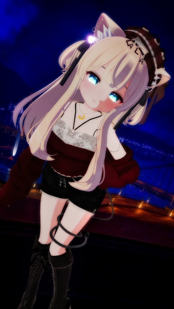 【8アバター対応】Back lace up classic【VRChat想定】