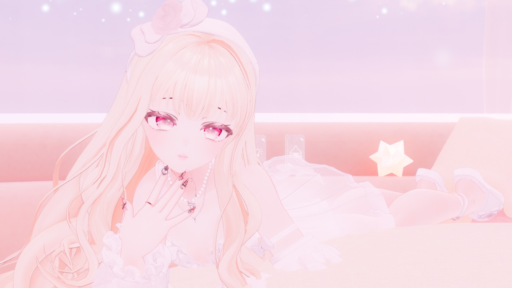 【13アバター対応】Rosedoll sheer lingerie【VRChat想定】