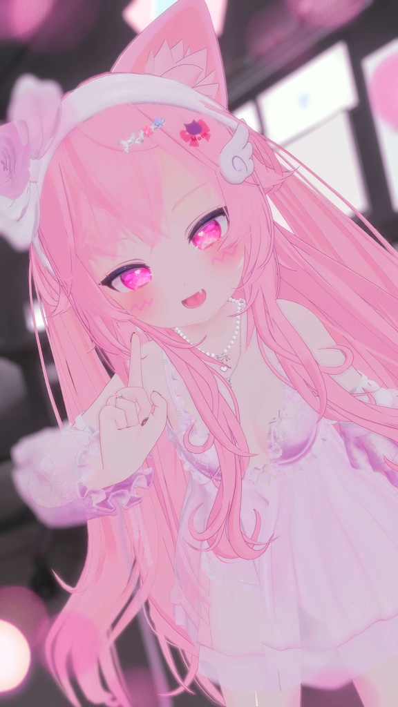 【13アバター対応】Rosedoll sheer lingerie【VRChat想定】