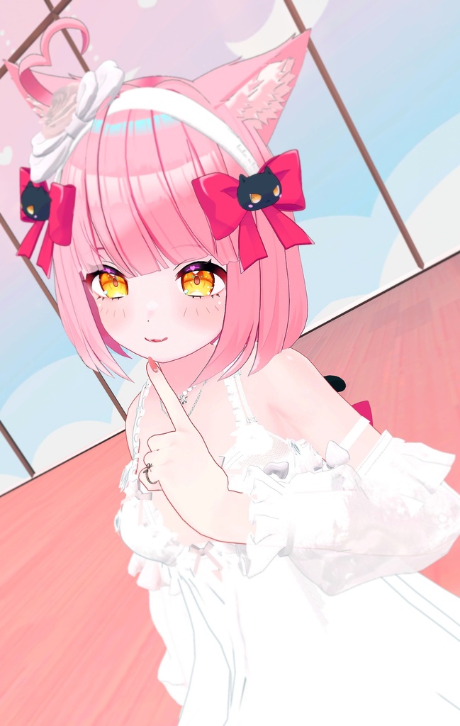 【13アバター対応】Rosedoll sheer lingerie【VRChat想定】