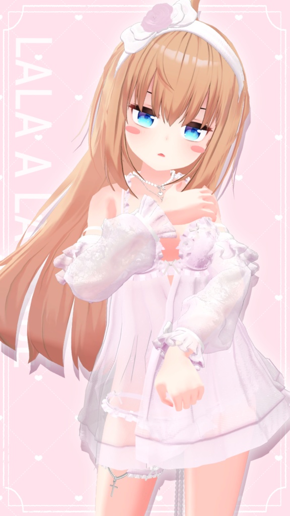【13アバター対応】Rosedoll sheer lingerie【VRChat想定】