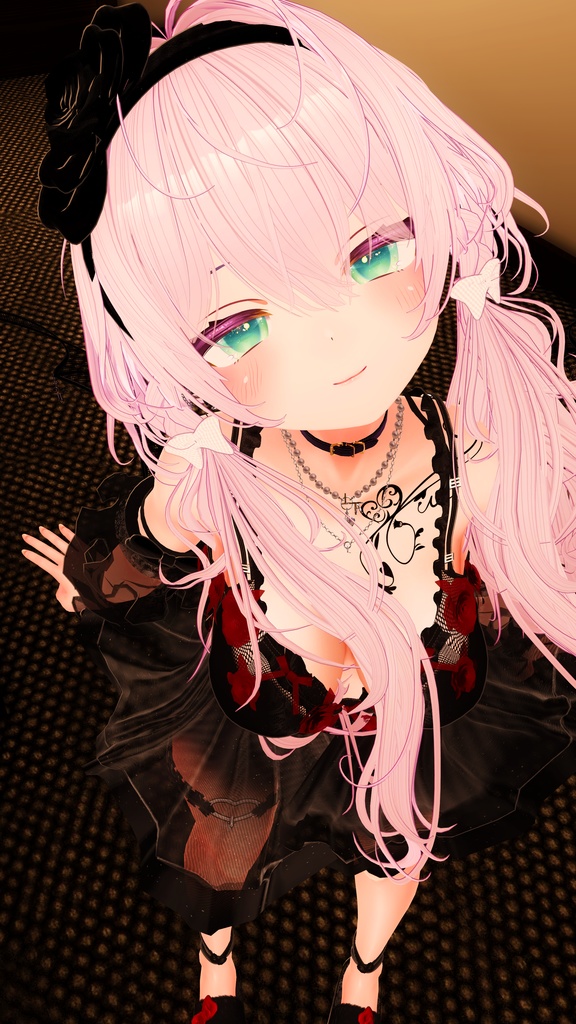 【13アバター対応】Rosedoll sheer lingerie【VRChat想定】