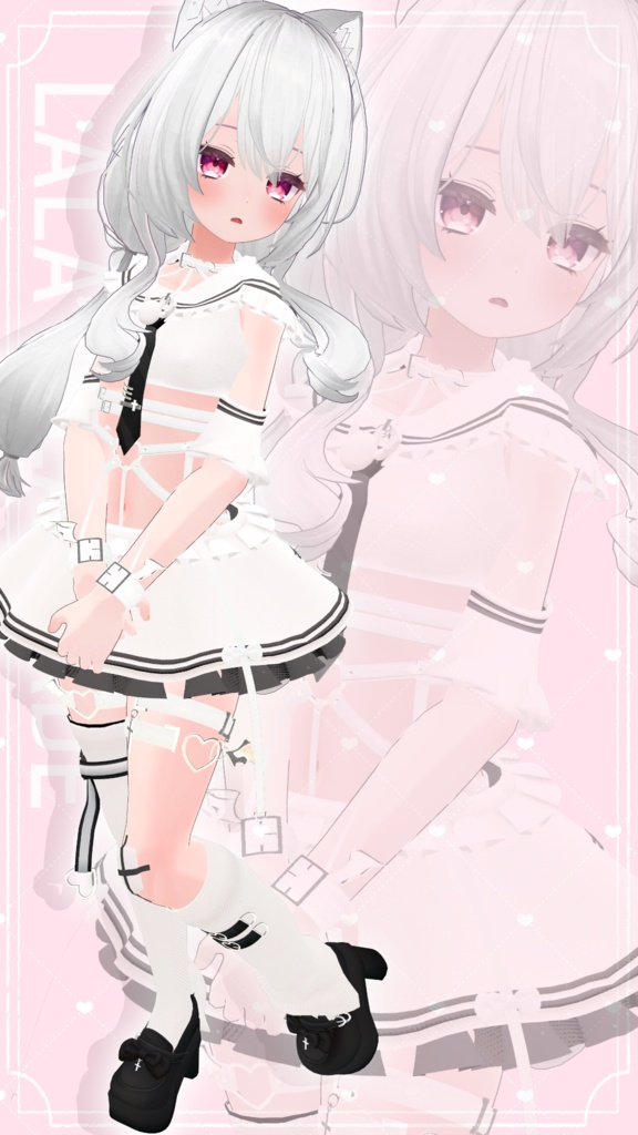 【11アバター対応】Frills sailor vampy【VRChat想定】