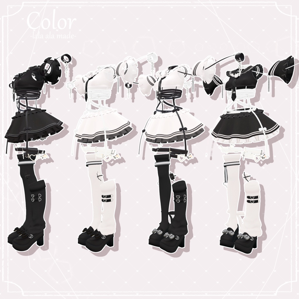 【11アバター対応】Frills sailor vampy【VRChat想定】